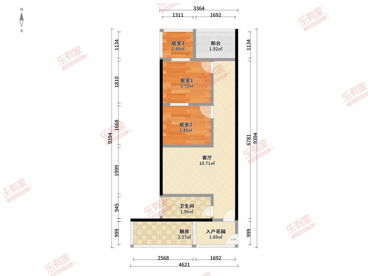 布心公寓(布心工业区）户型图
