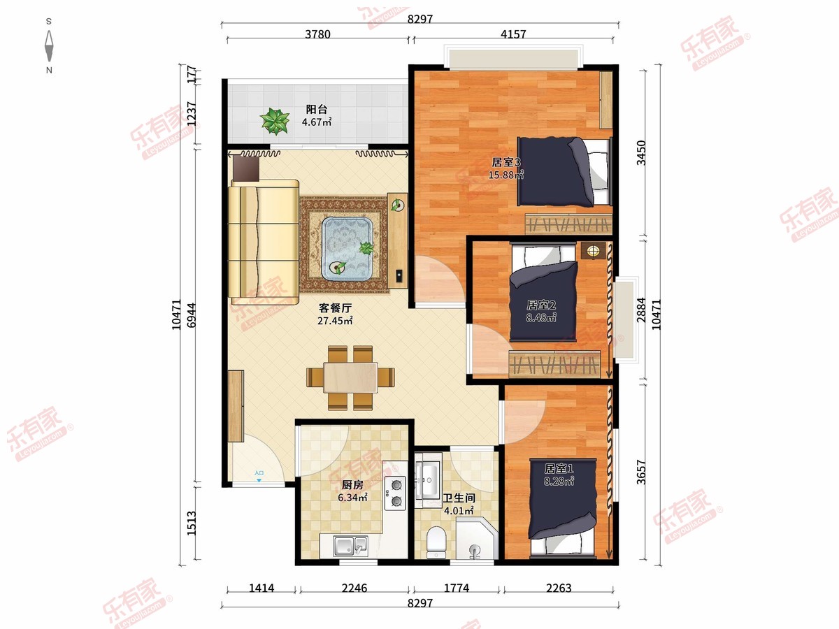 新福港鼎峰户型图