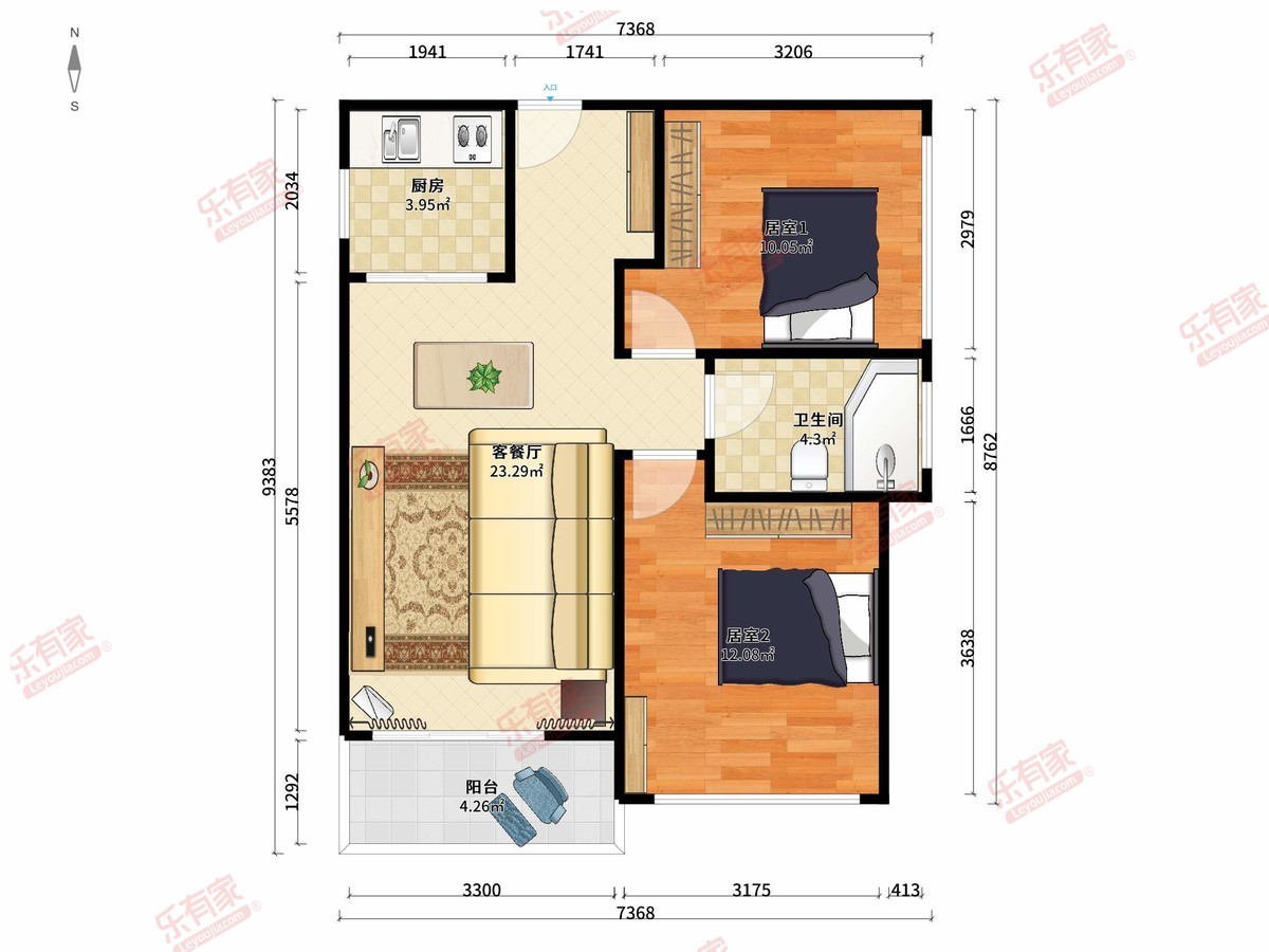 港城蓝山雅园户型图
