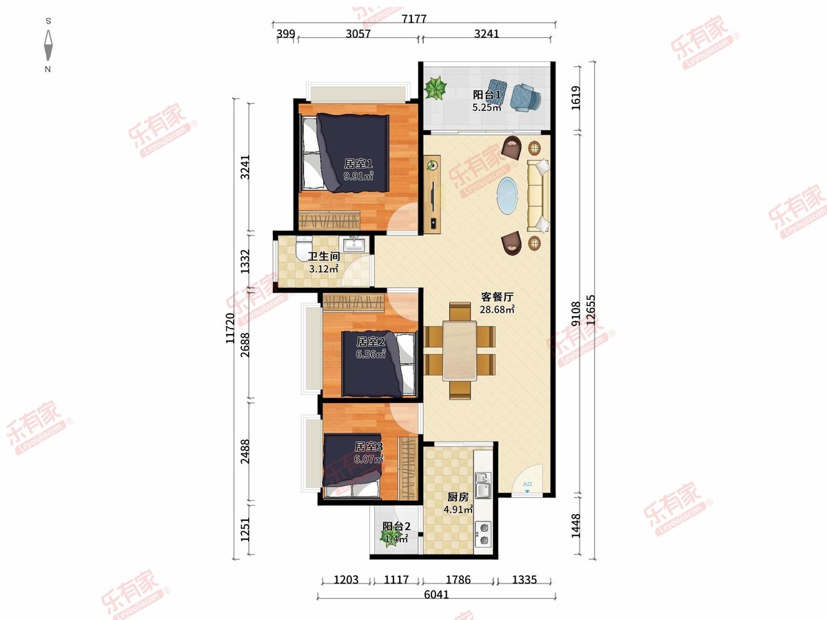 汇港城户型图