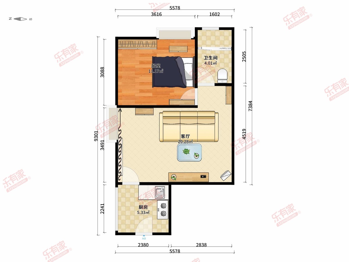 地铁金融城户型图
