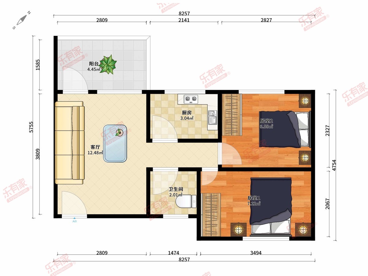 建安花园户型图