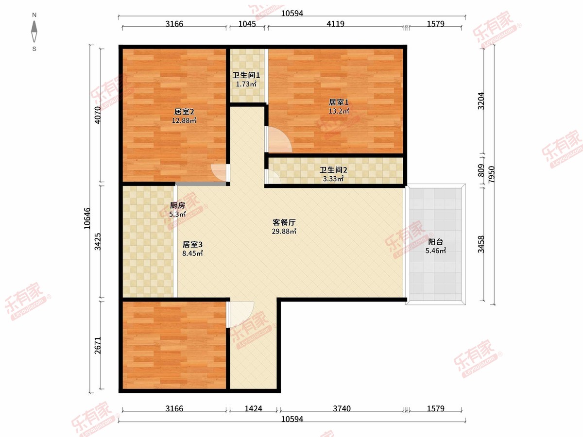 城市一号公馆户型图