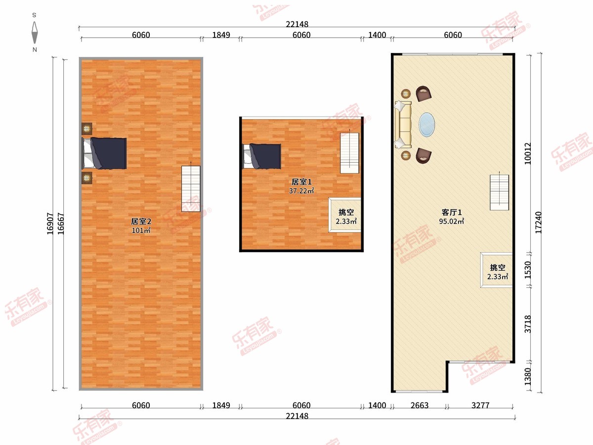 万科麓城四期南普装2室187m²