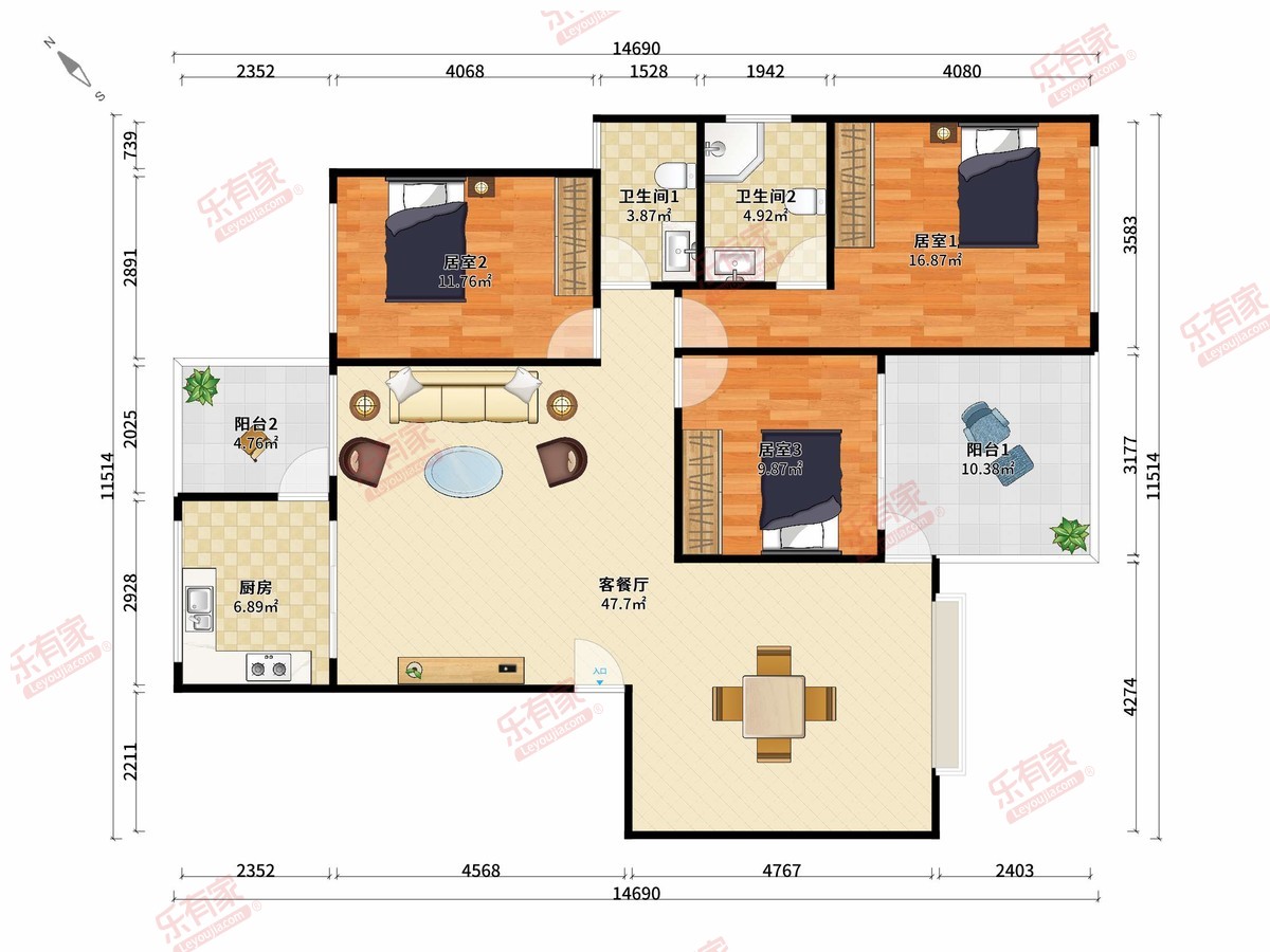 半岛一号2期户型图