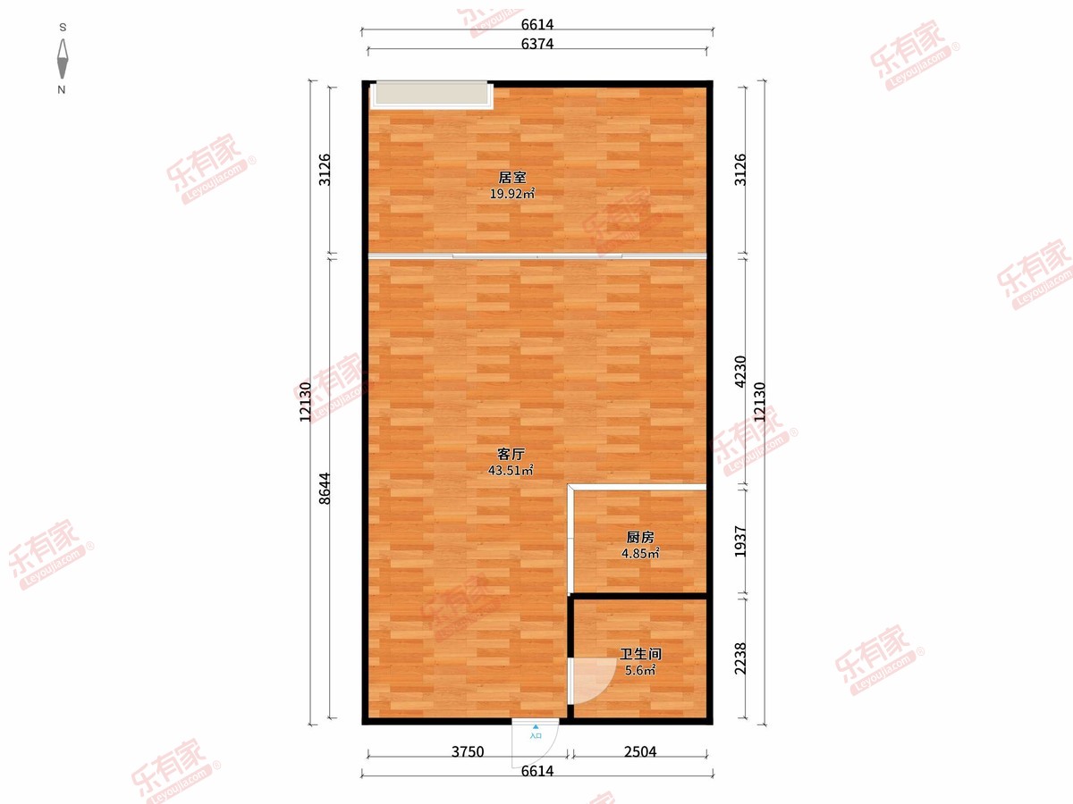 名门国际公寓户型图