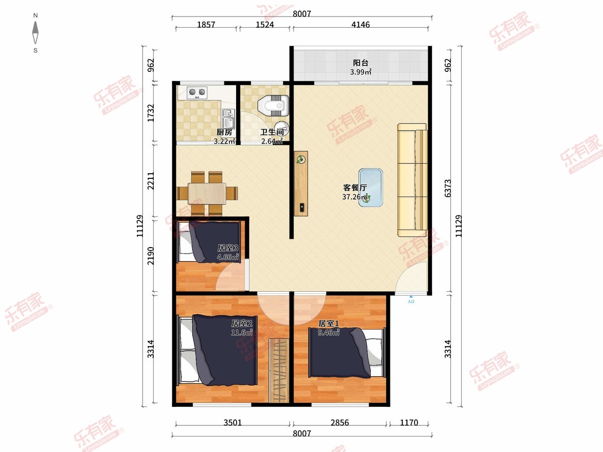 物资公司商住楼户型图