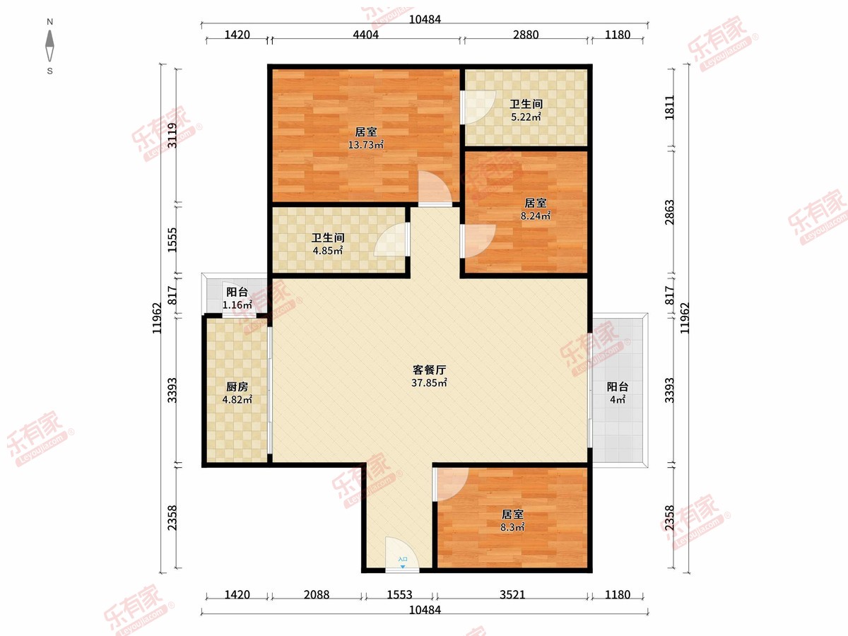 城市一号公馆户型图