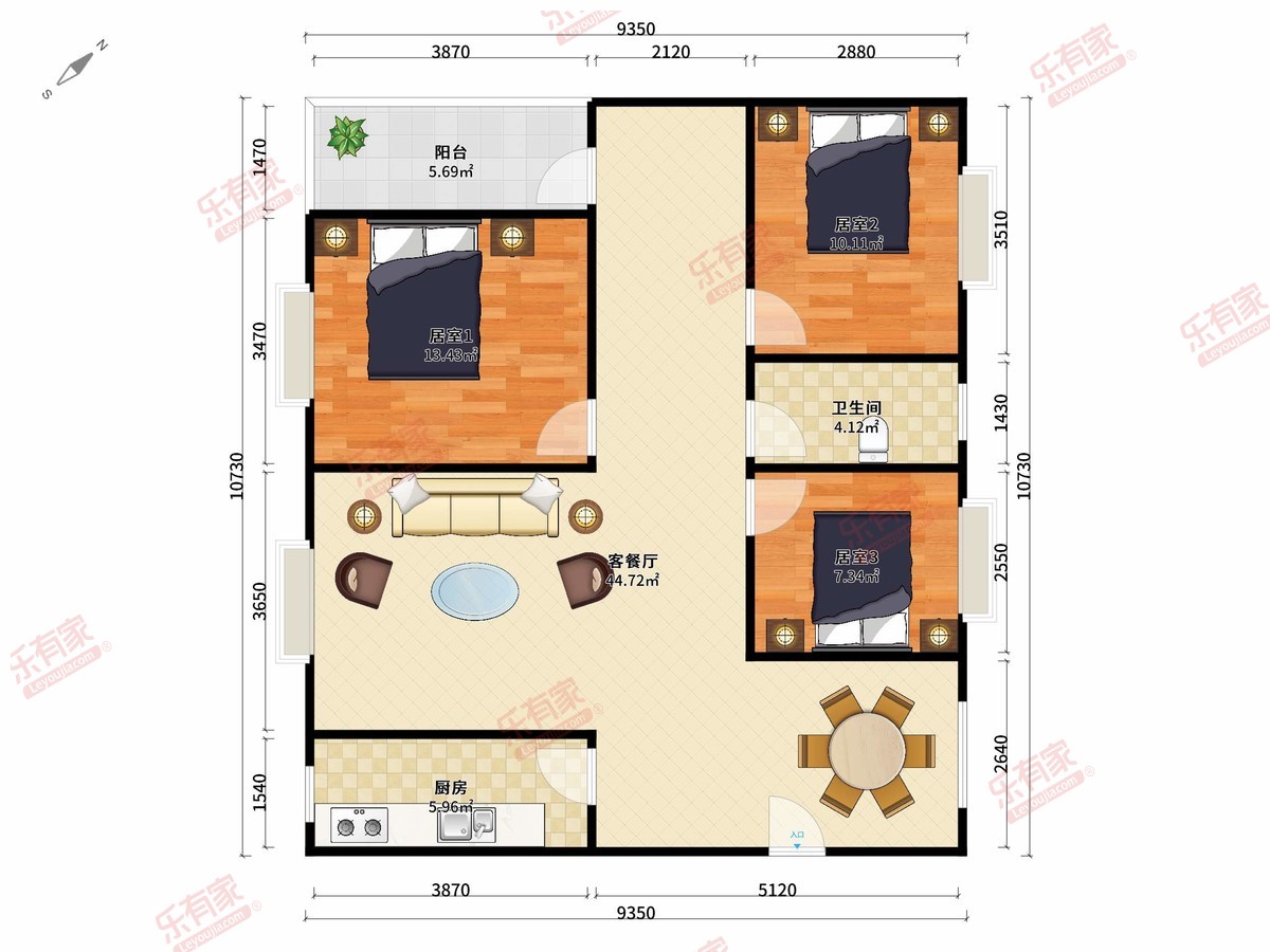 桃源居14区户型图