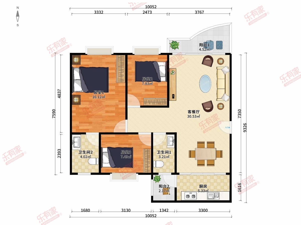 中海怡翠山庄四期户型图