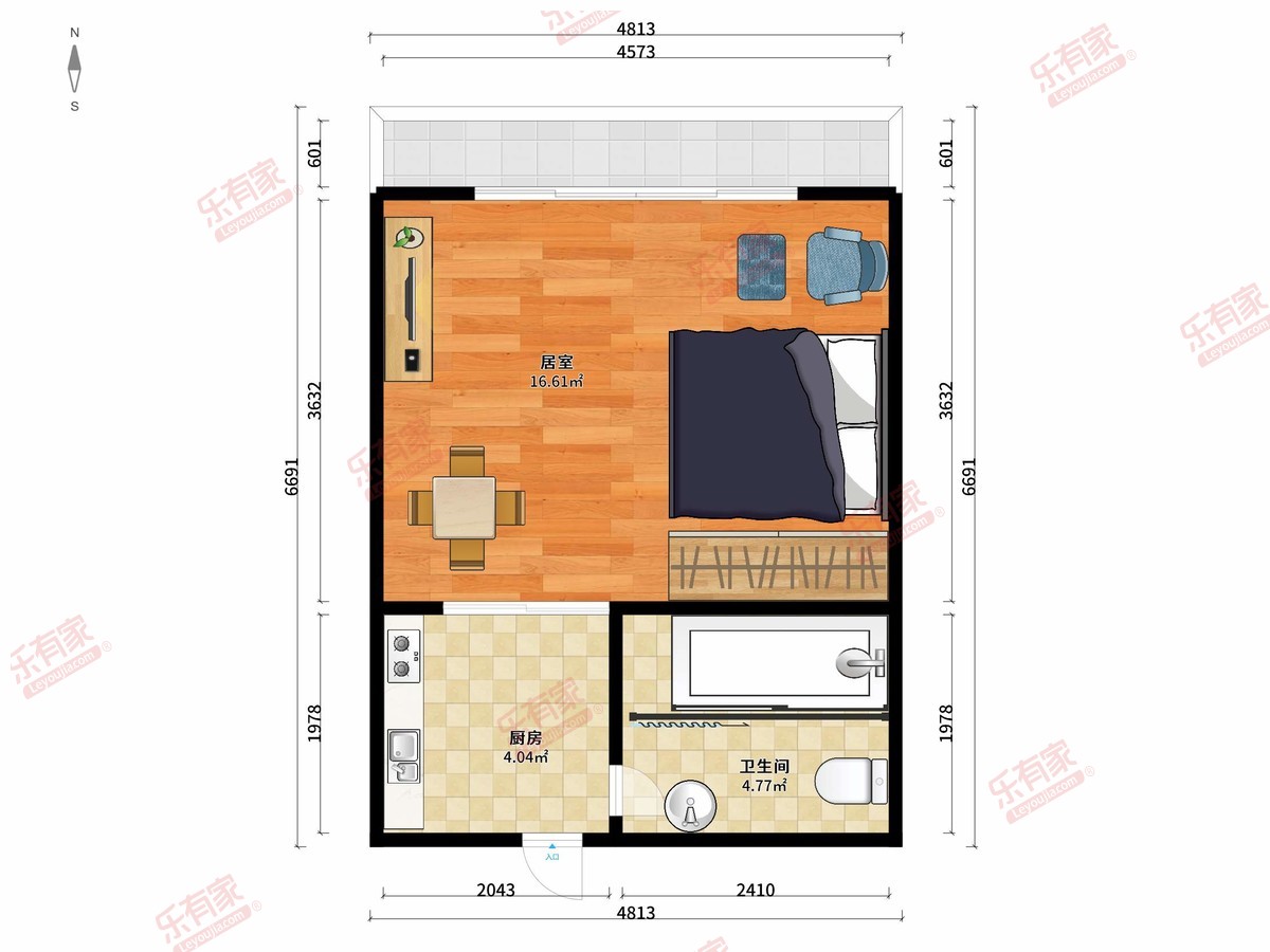 侨邦国际公寓户型图