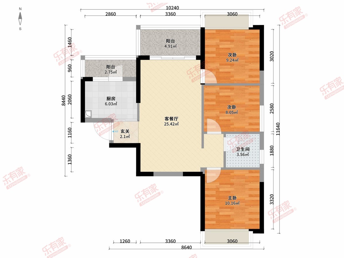 三正公园里户型图