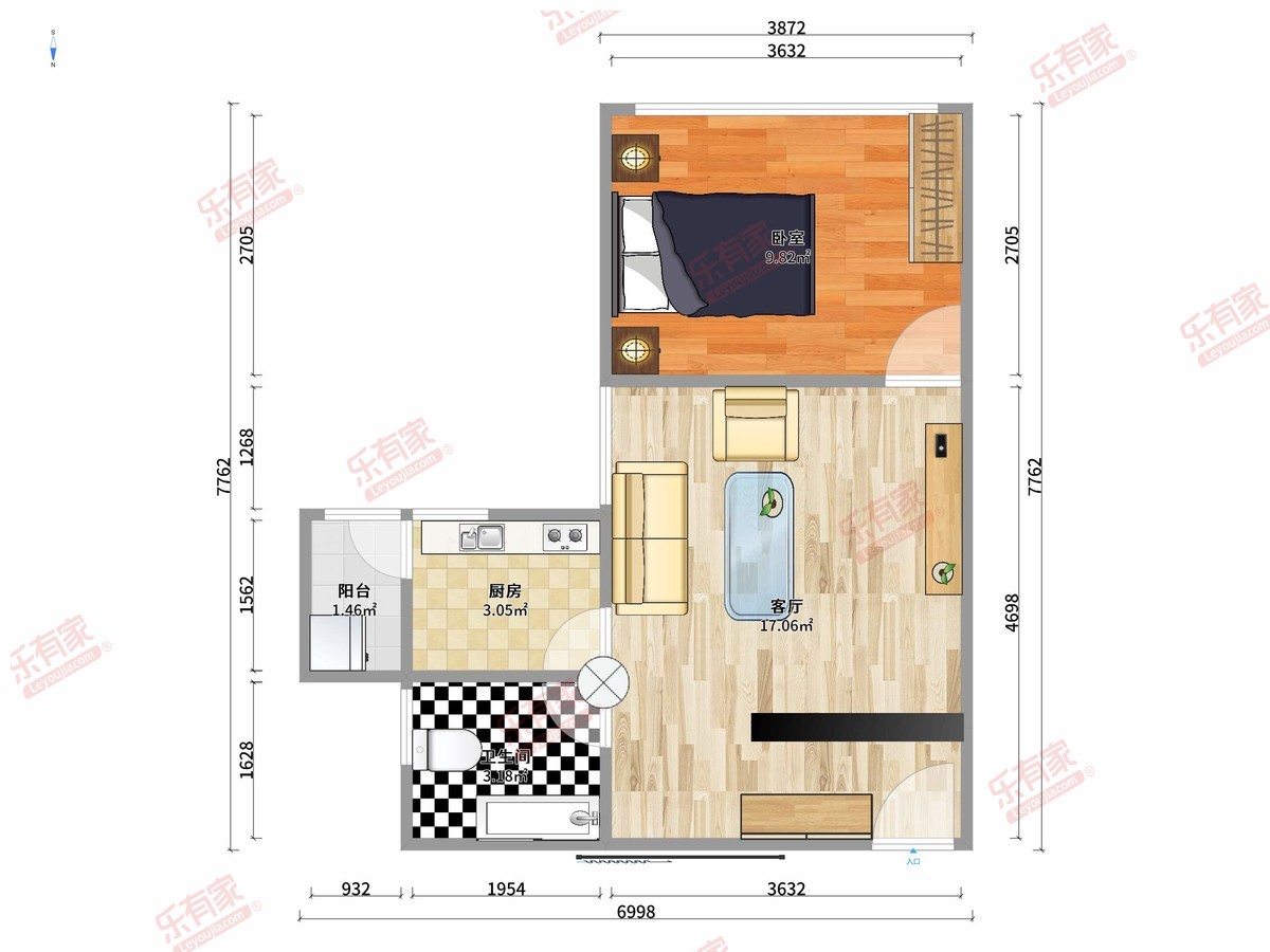 方格凤凰科技大厦户型图