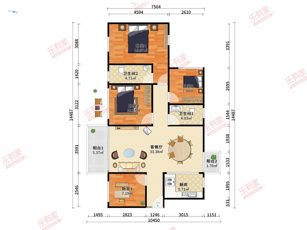 信义嘉御山5期户型图