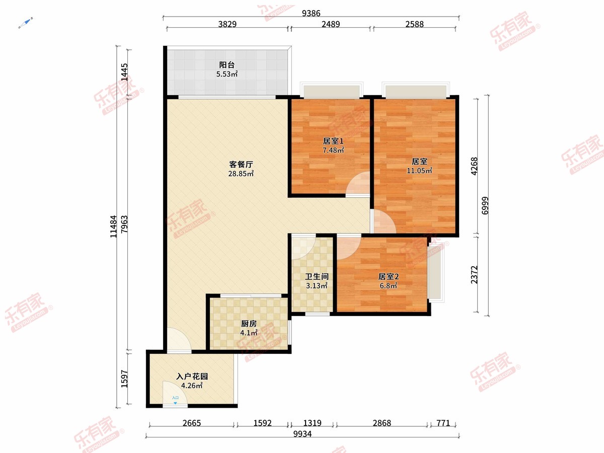 越秀滨海新城户型图