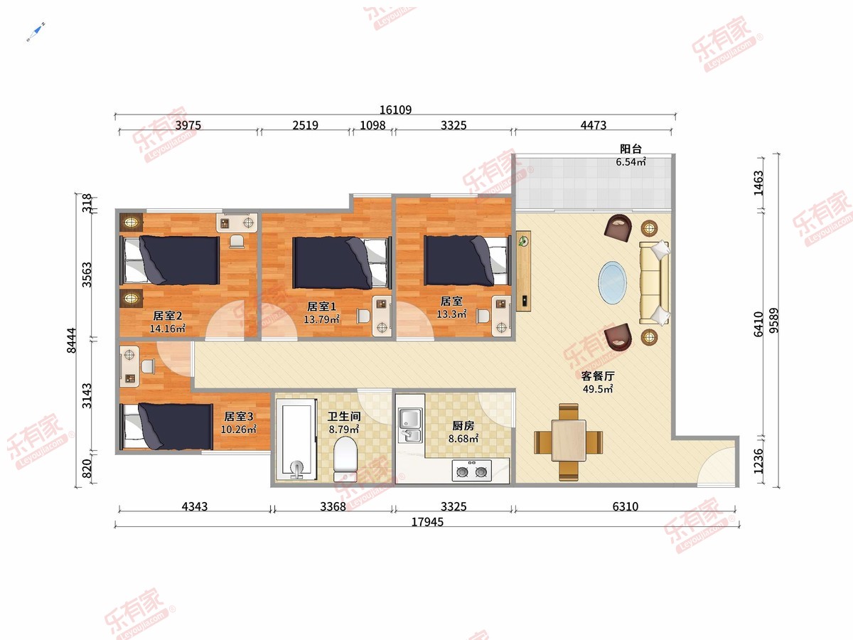清泉城市广场户型图