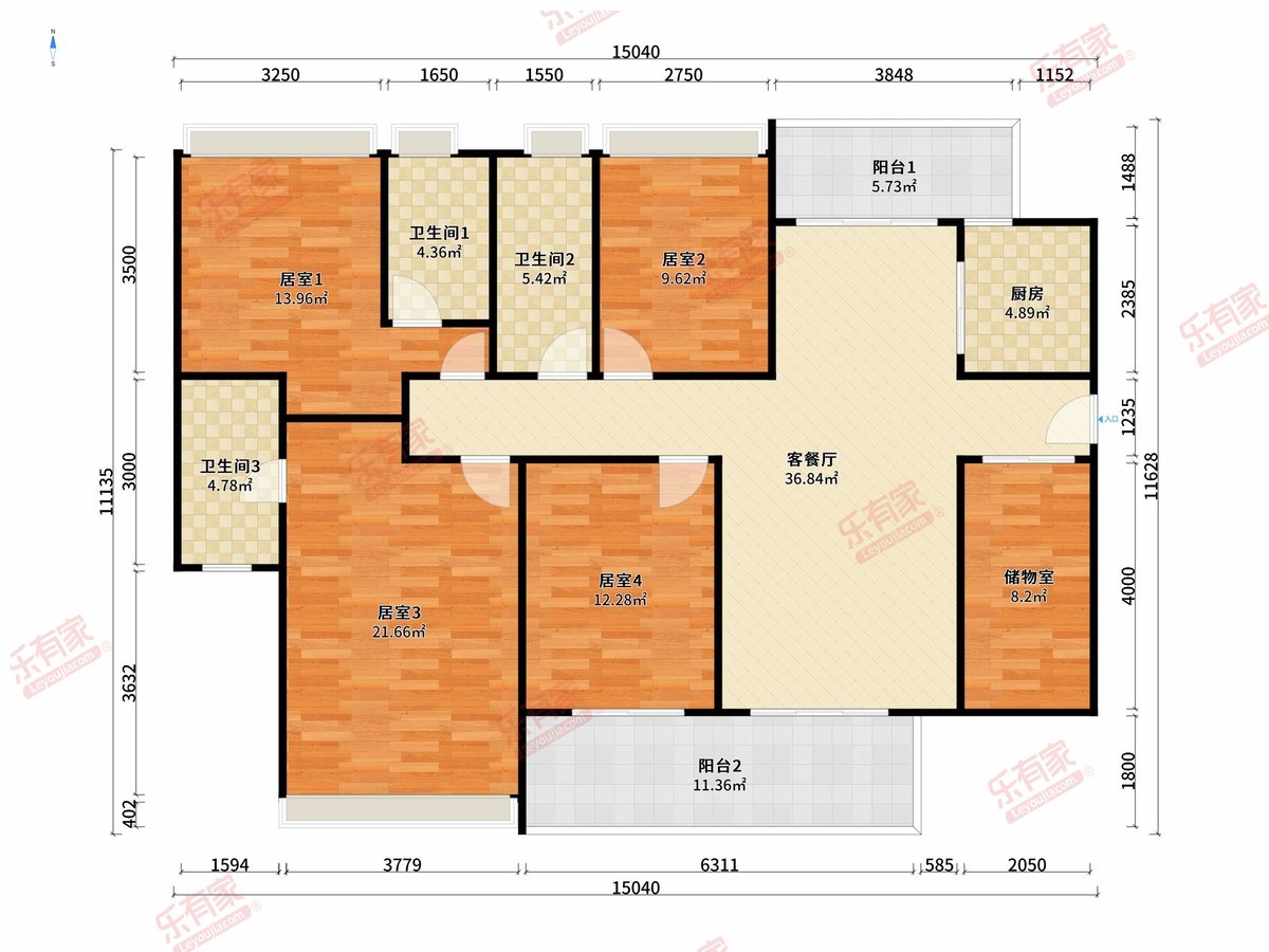华鸿璟悦轩6栋01户153㎡