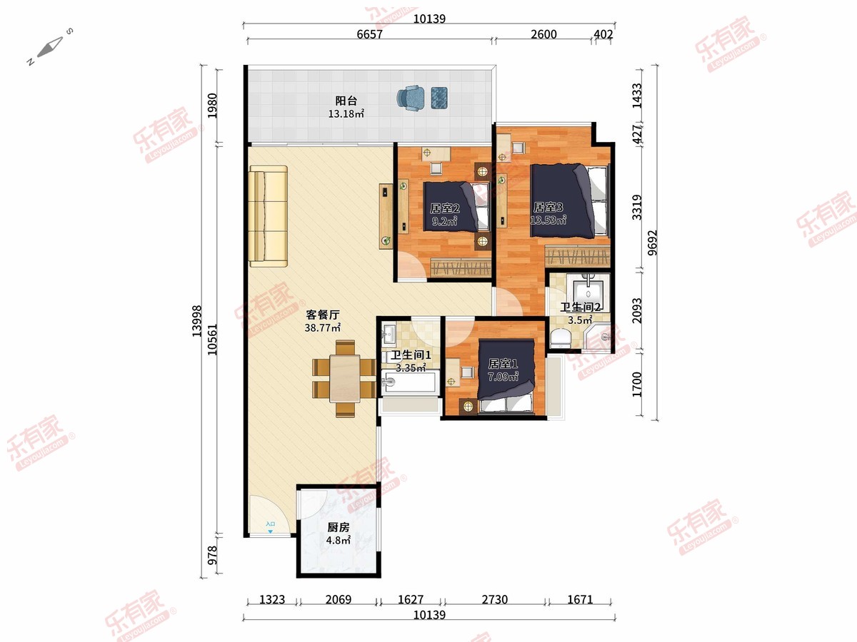 劲力城市明珠一期户型图