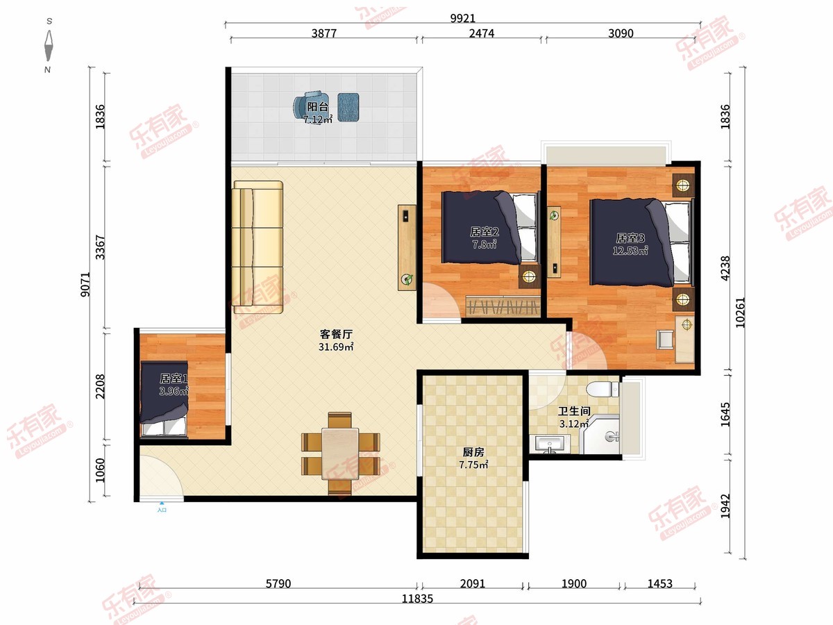 劲力城市明珠二期户型图
