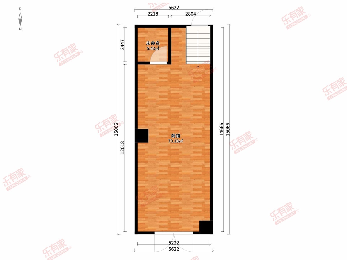 富盈公馆 1房0厅0卫0厨0阳77.43m² 北