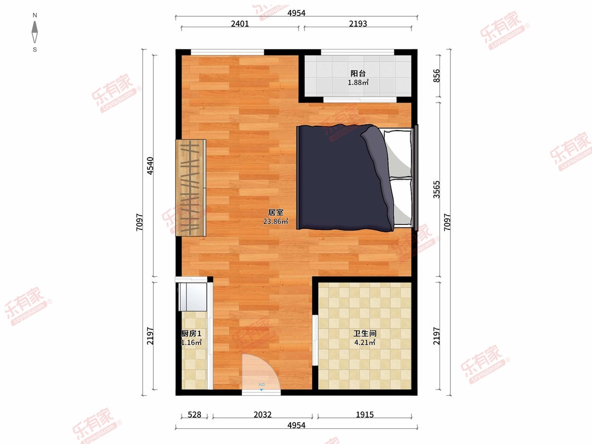 绿地璀璨天城三期 4房2厅2卫 128.07㎡