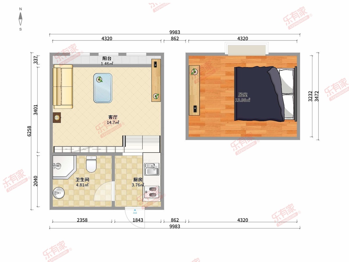 广州融创文旅城商务公寓户型图