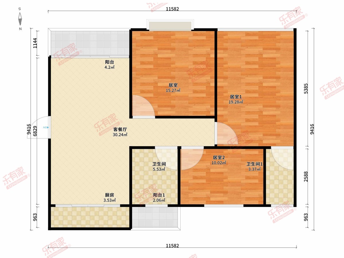 香晖晴园户型图