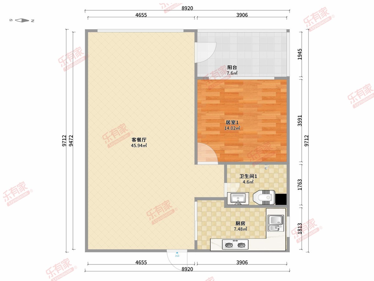 城市丽都花园户型图
