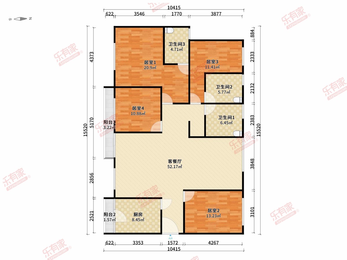 罗仙新村户型图