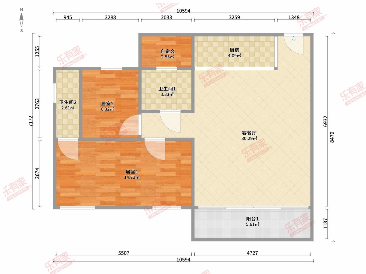 都市豪庭户型图