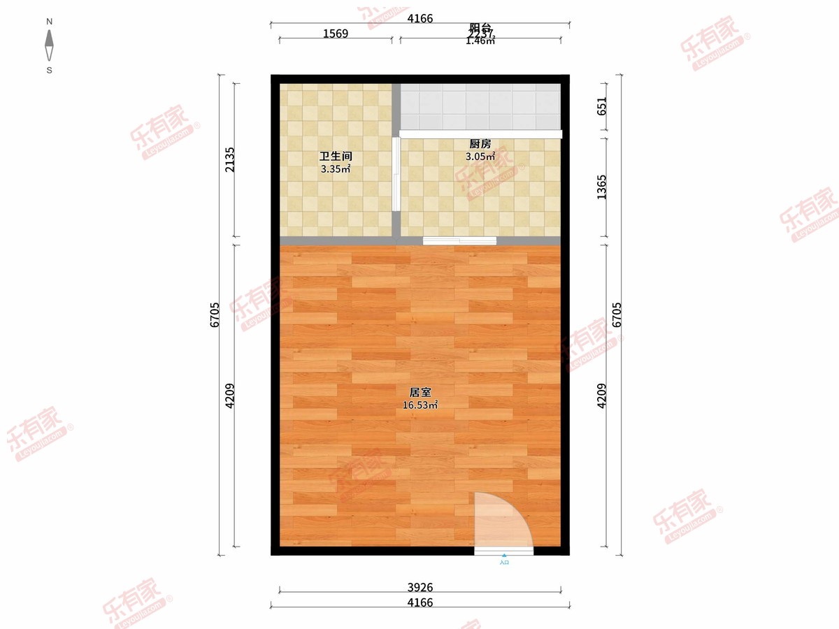 泊住公寓户型图