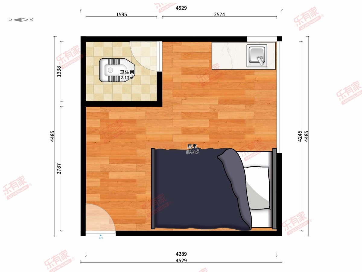 福寿街住宅 1房0厅1卫 20㎡
