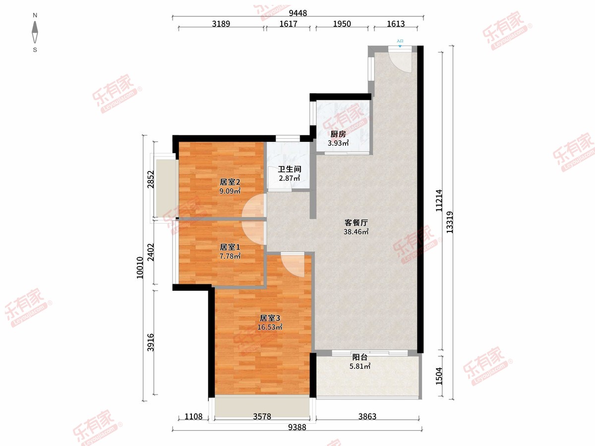 恒裕江山汇户型图