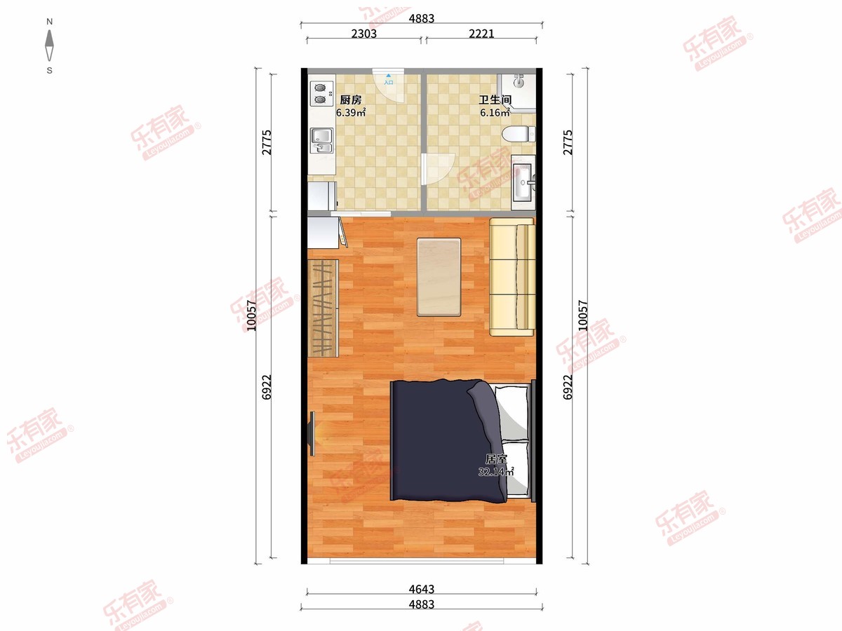 蓝海湾 1房0厅1卫 45㎡-深圳蓝海湾二手房