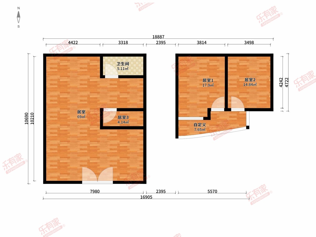 千禧阁 商铺 140㎡