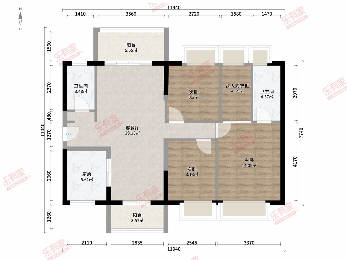 时代倾城（江海）户型图