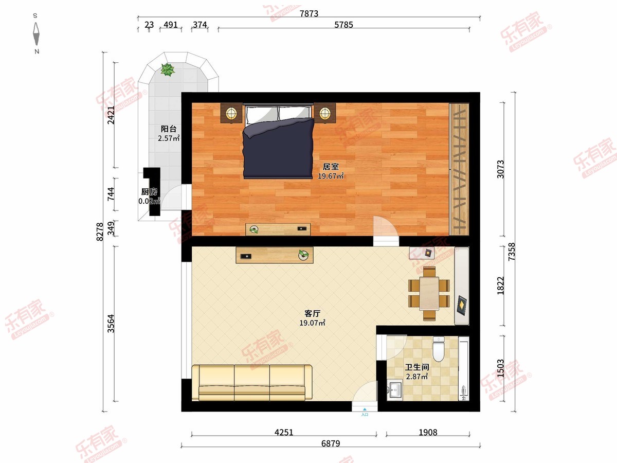 福星北住宅小区户型图