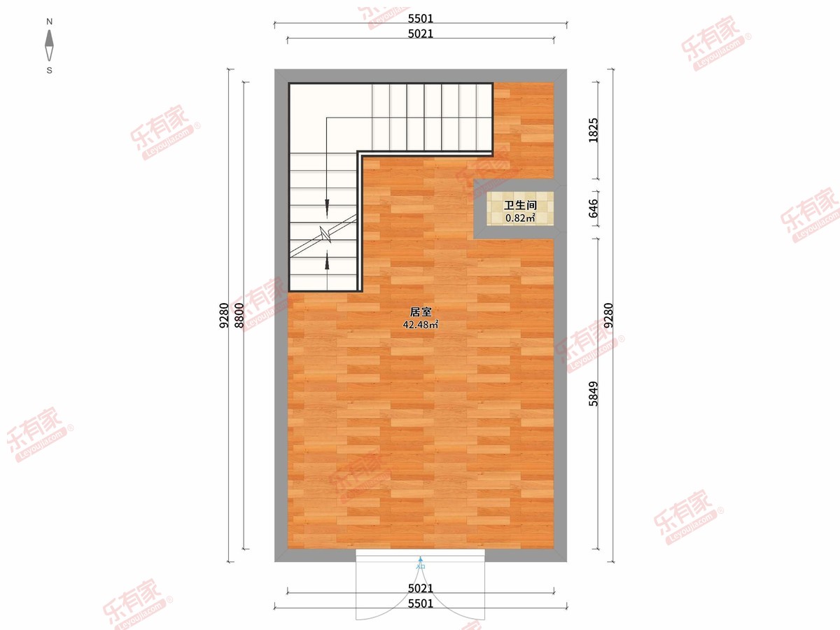 敏捷尚品商务中心 1房0厅1卫0厨0阳118.5m² 南