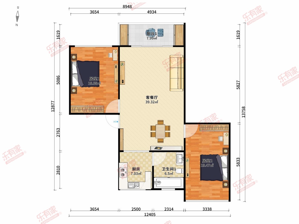 悦来中路自建房户型图