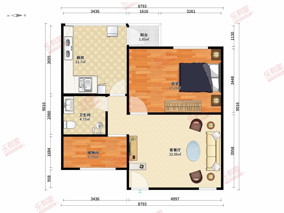 白水井西街户型图