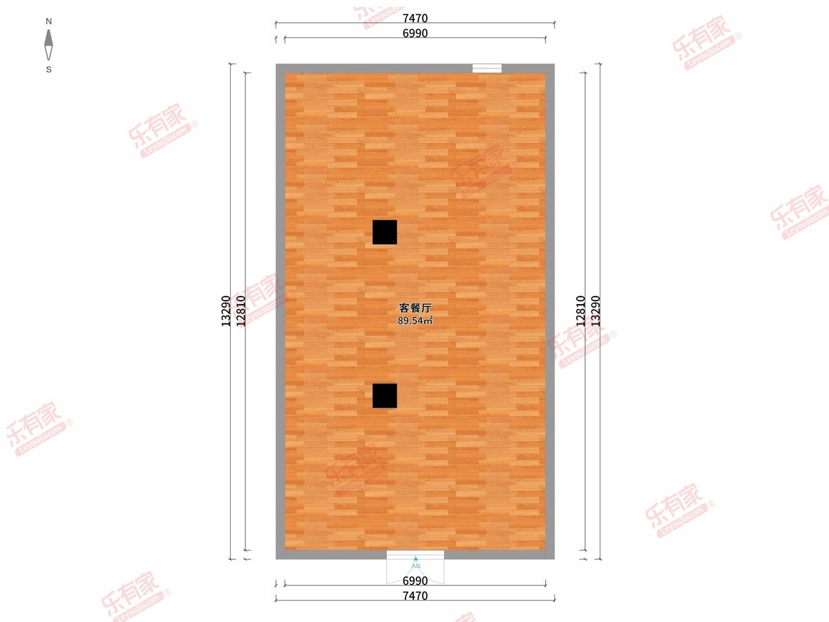 悦盈新城 0房2厅0卫0厨0阳110.07m² 北