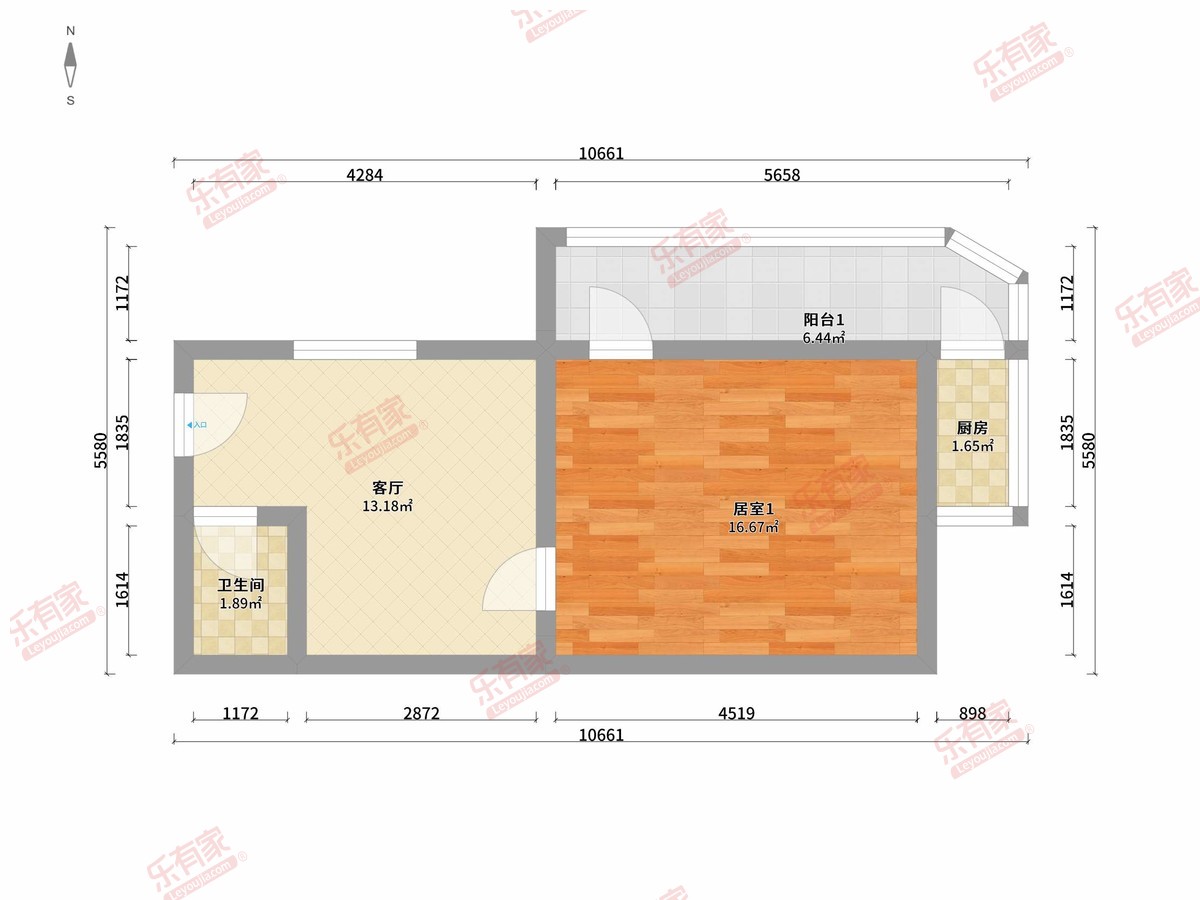 福星北住宅小区户型图