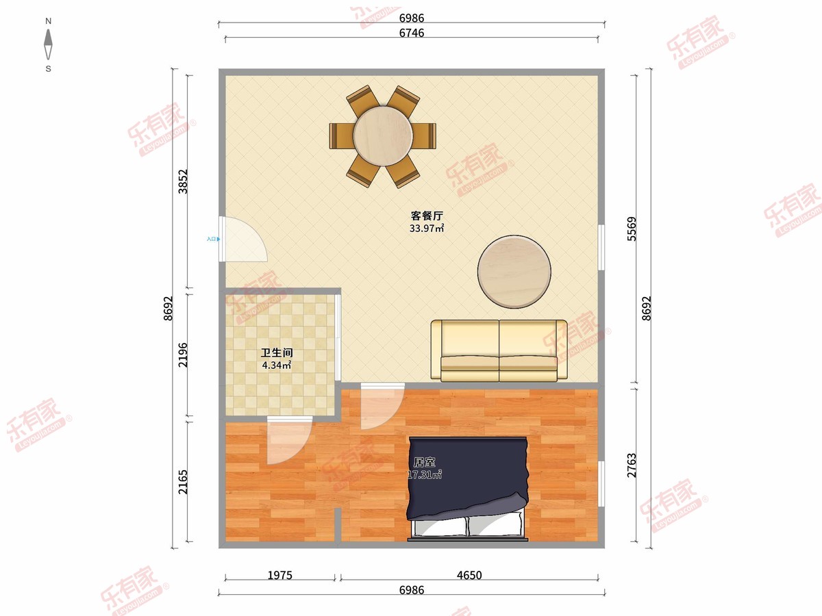 南园晗山悦海城户型图