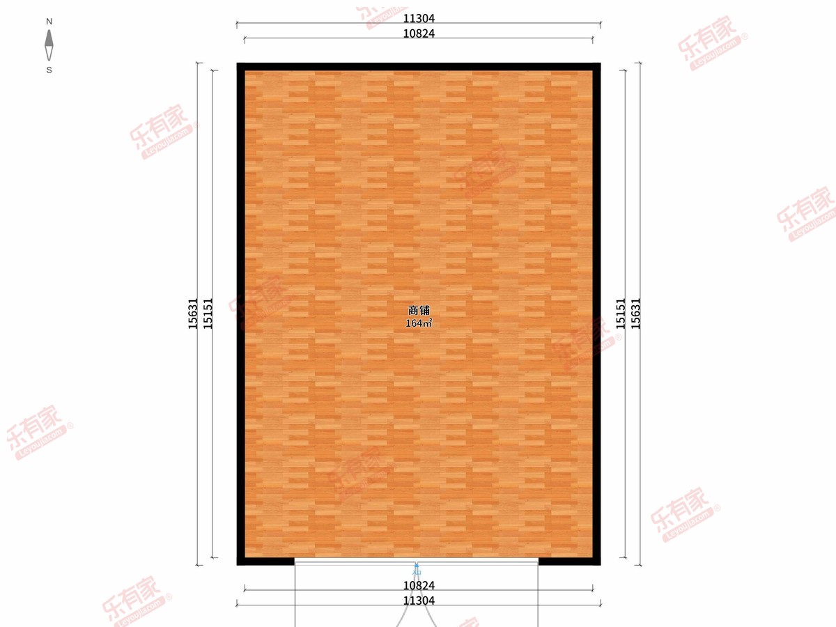 尚峻御园商铺 1房0厅0卫0厨0阳164.42m² 南