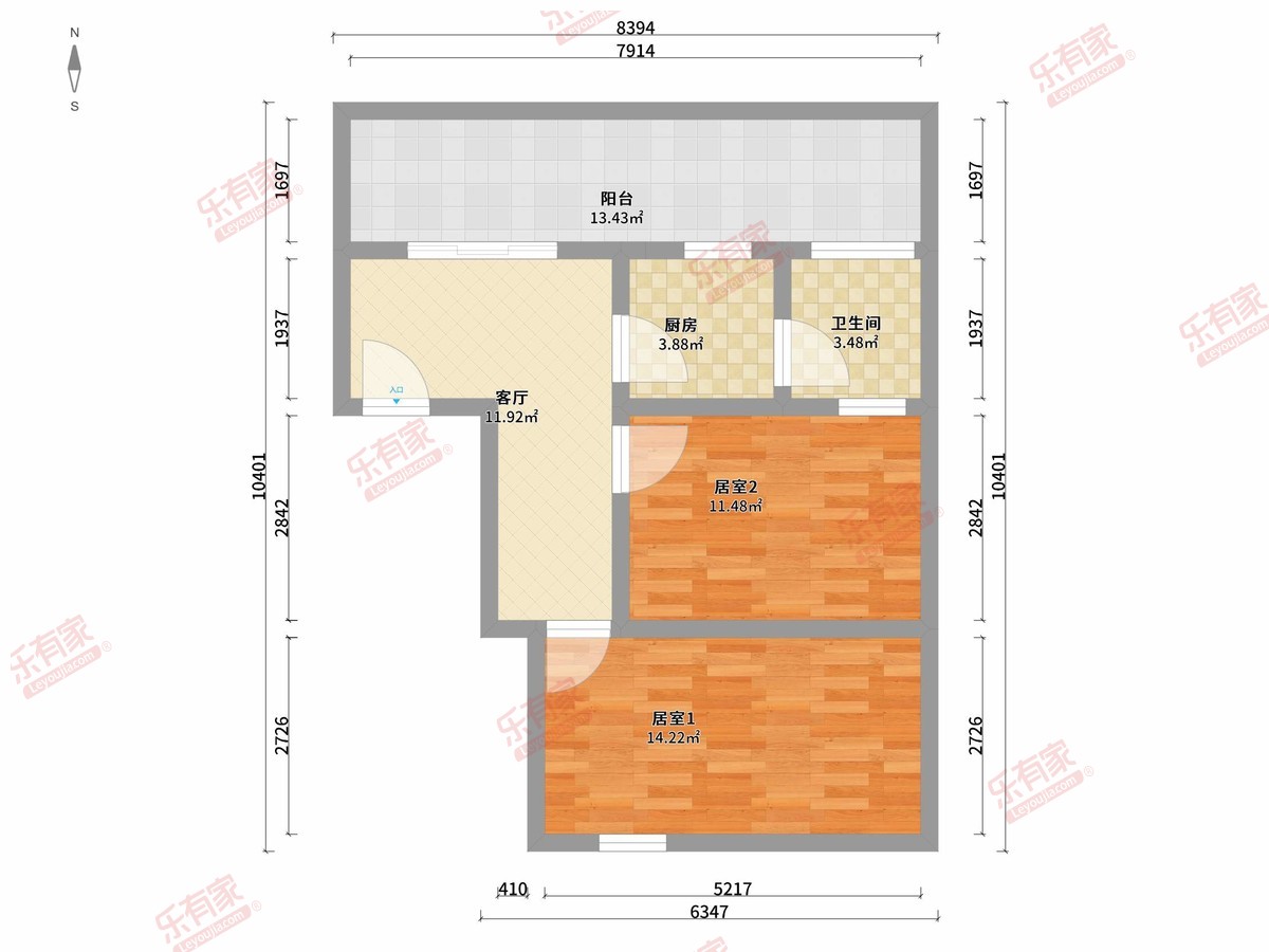 后海第二统建楼户型图