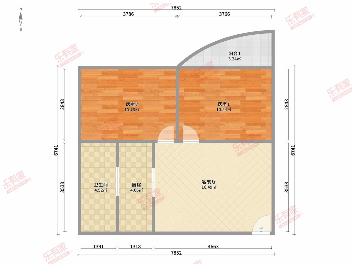南方明珠花园A区户型图