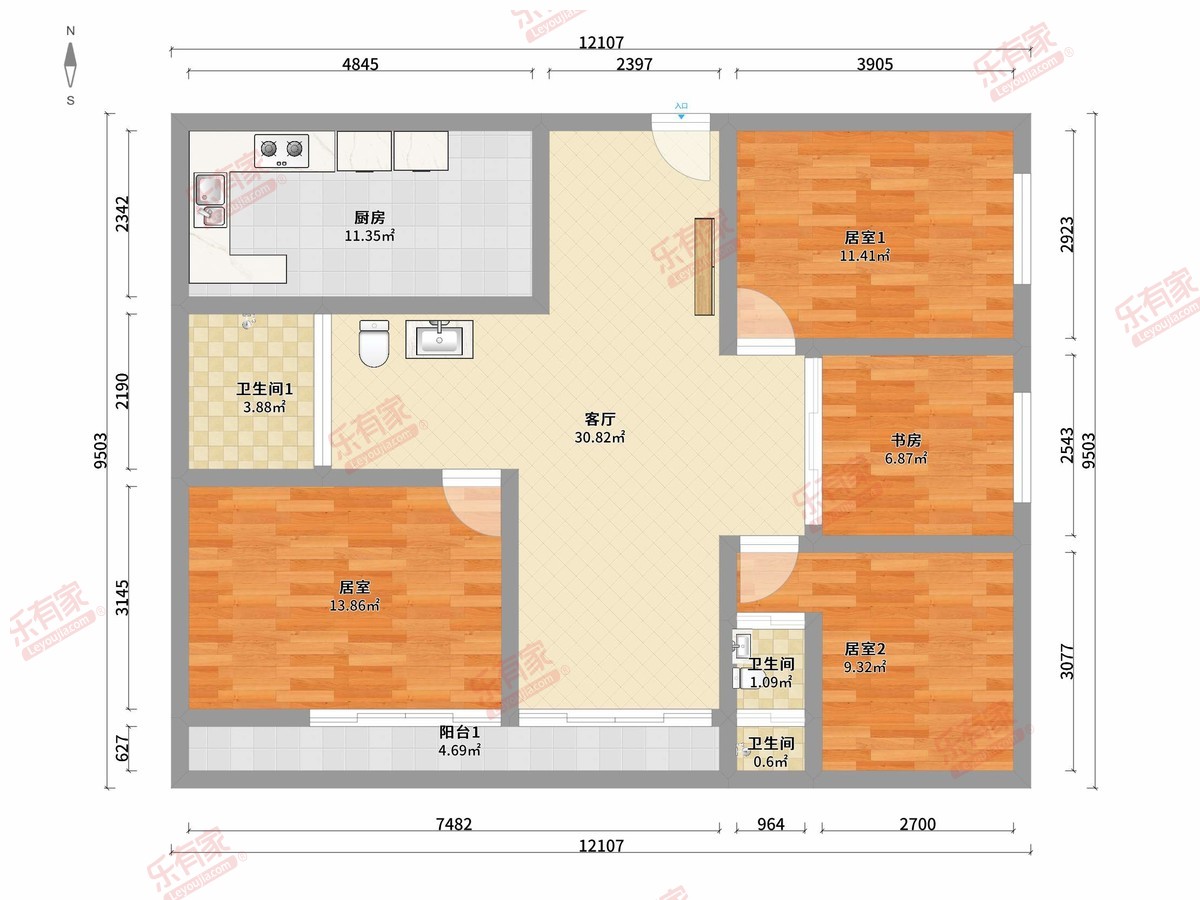 会展湾水岸户型图