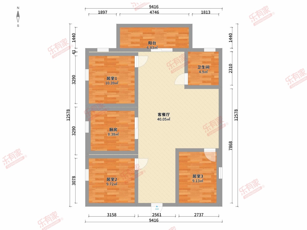 湖溪新苑户型图