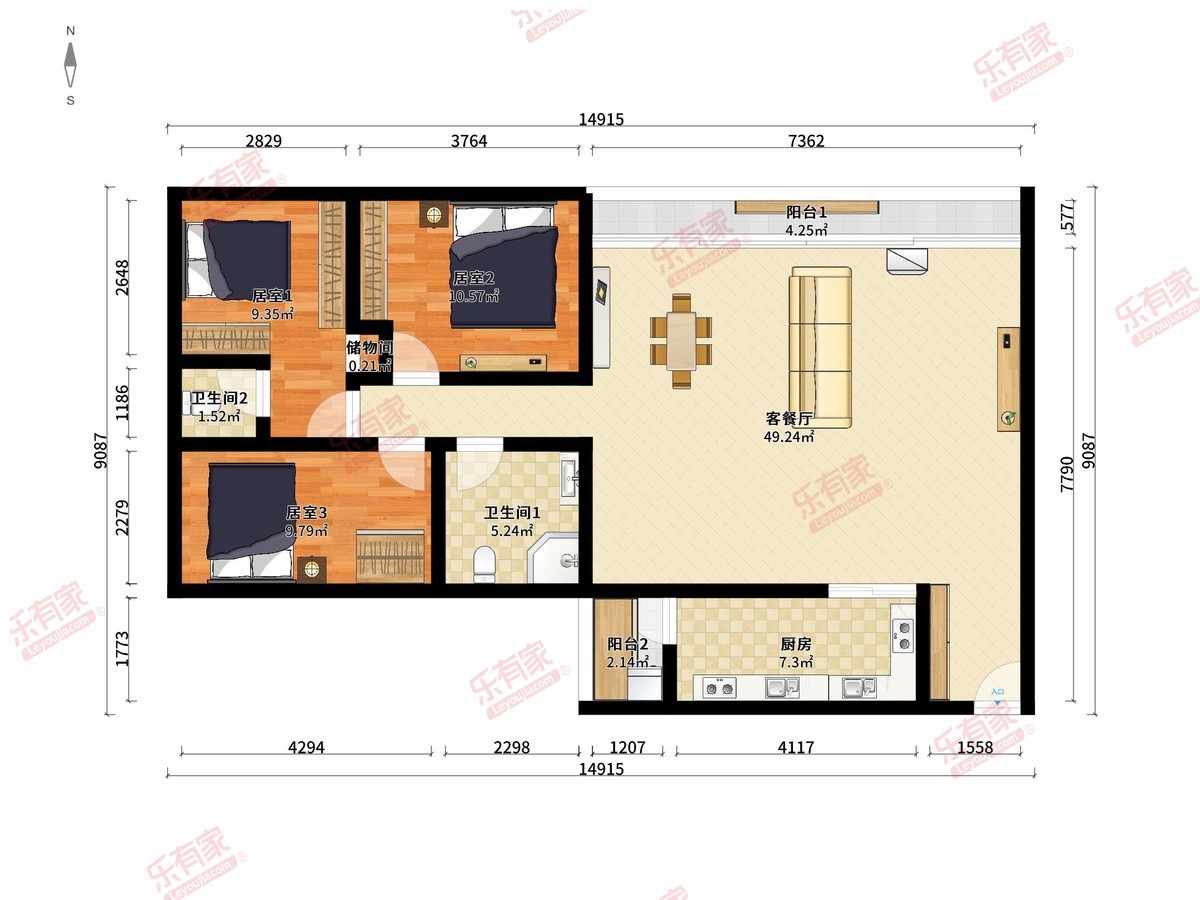 电建泛景公馆2座602