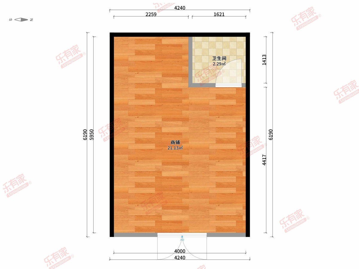 海伦堡·爱ME城市 1房0厅1卫0厨0阳26.27m² 东